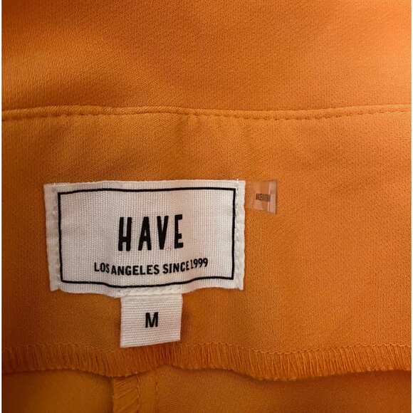 Orange HAVE Los Angeles Pants Tie Belt Polyester & Spandex Medium - Picture 4 of 11